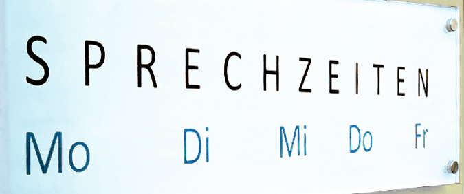 Sprechzeiten